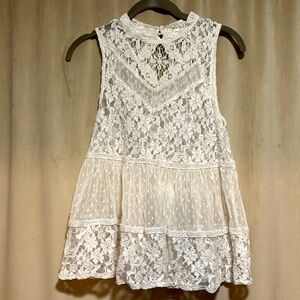 Free people lace tank top